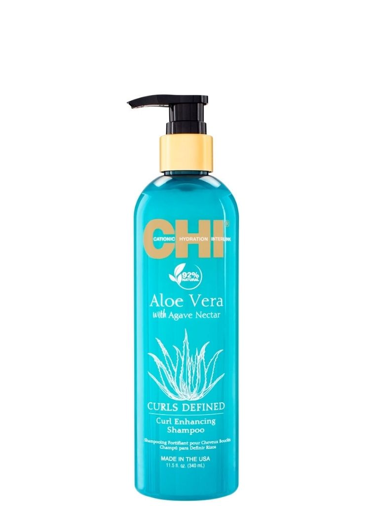 CHI Aloe Vera Curl Enhancing Shampoo Hair Treats